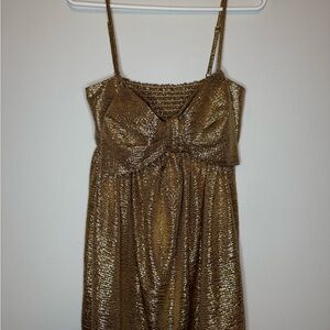 Show Me Your MuMu Sparkling Gold Dress